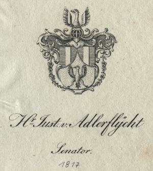 Wappen von Justinian von Adlerflycht