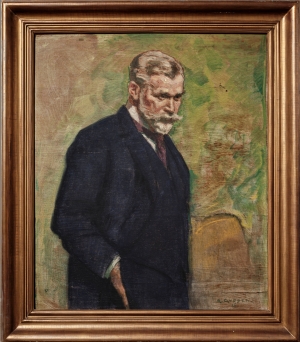 Wilhelm Merton (Porträtgemälde von Rudolf Gudden)