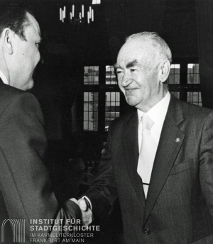 Eric W. Stoetzner (re.) mit OB Walter Wallmann (li.)